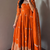 Orange colour  heavy embroidered anarkali kurta set with designer cutwork dupatta & pant