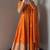 Orange colour  heavy embroidered anarkali kurta set with designer cutwork dupatta & pant