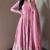 Pink colour  heavy embroidered anarkali kurta set with designer cutwork dupatta & pant