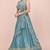 TEALGREEN SILK EMBROIDERY LEHENGA CHOLI WITH DUPATTA