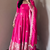 Rani pink colour  heavy embroidered anarkali kurta set with designer cutwork dupatta & pant