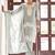 Grey embroidered poly cotton jacquard straight