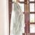 Grey embroidered poly cotton jacquard straight