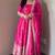 Rani pink colour  heavy embroidered anarkali kurta set with designer cutwork dupatta & pant