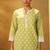 Light green schiffly with embroidered  cotton straight
