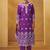 Purple schiffly with embroidered cotton straight