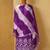 Purple schiffly with embroidered cotton straight