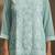 Sky blue embroidered georgette sharara
