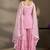 Light pink embroidered georgette sharara