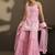 Light pink embroidered georgette sharara