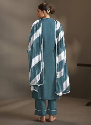 Rama embroidered schiffly pure cotton straight 2