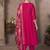 Pink embroidered georgette anarkali