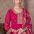 Pink embroidered georgette anarkali