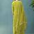 Green embroidered georgette palazzo