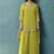 Green embroidered georgette palazzo
