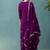 Wine embroidered georgette palazzo