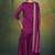 Wine embroidered vichitra silk sharara