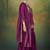 Wine embroidered vichitra silk sharara