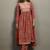 Orange embroidered georgette anarkali