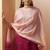 Red embroidered with handwork
 chinnon straight
