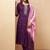 Wine embroidered with handwork
 chinnon straight