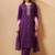 Wine embroidered with handwork
 chinnon straight