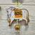 handmade mdf cow shubh labh hanging  side door & wall hanging with latkan decor hanging pack of 2 (small127)