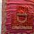 Rust tissue embroidery work saree with work blouse piece