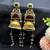 Green Red Meenakari Jhumka Earrings, Dual tone Long Indian Statement Earrings, Peacock Bridal Jewelry