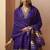 Purple embroidered vichitra silk gown