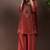 Rust embroidered with mirror work silk blend straight & palazzo