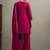 Red embroidered silk blend straight & palazzo
