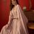 Pink vichitra silk embroidered anarkali kurta set