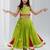 Navratri special hand crafted coin & tiny bell work lehenga with blouse for kids