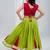 Navratri special hand crafted coin & tiny bell work lehenga with blouse for kids