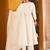 Off white motifs embroidered mirror city silk anarkali