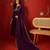 Wine vichitra silk embroidered anarkali kurta set