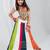 Navratri special multicolor kali with gota patti work lehenga & gamthi patch real mirror work blouse for kids