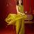 Neon silk chiffon embroidered kurta set