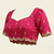 Peach Tissue embroidery work saree with work blouse piece