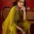 Neon silk chiffon embroidered kurta set
