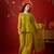 Neon silk chiffon embroidered kurta set