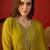 Neon silk chiffon embroidered kurta set