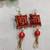 decorative shubh labh cushion gota balls latkan hanging  traditional hanging (pack of 2)