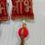 decorative shubh labh cushion gota balls latkan hanging  traditional hanging (pack of 2)