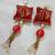 decorative shubh labh cushion gota balls latkan hanging  traditional hanging (pack of 2)