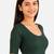 Bottle green spandex golden zari straight line stretchable readymade saree blouse