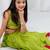 Navratri special hand crafted coin & tiny bell work lehenga with blouse for kids