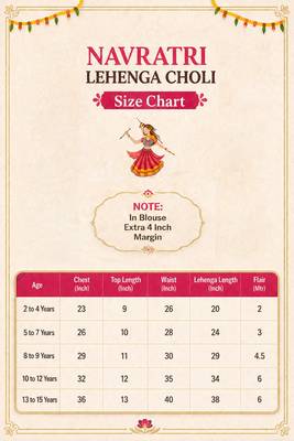 Navratri special hand crafted coin & tiny bell work lehenga with blouse for kids 8