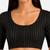 Black spandex golden zari straight line stretchable readymade saree blouse